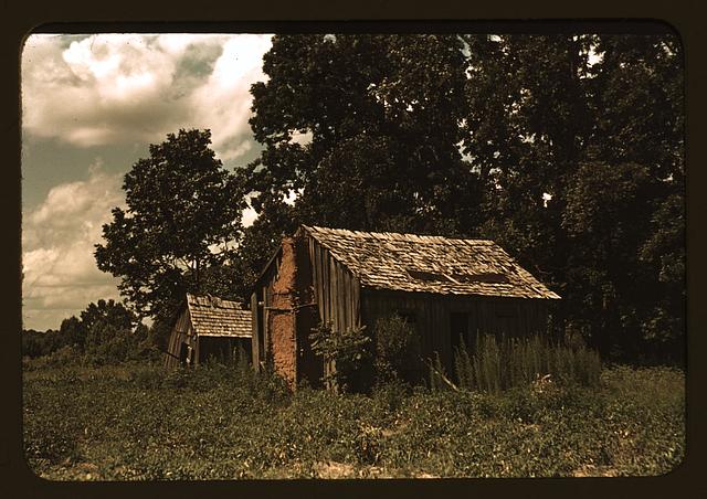Abandoned shacks, vicinity of Beaufort, S.C.