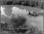 Belzoni (vicinity), Miss., in the Delta area. Negroes fishing the creek near a cotton plantation
